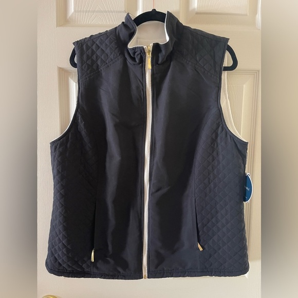 Karen Scott Jackets & Blazers - Karen Scott reversible vest • NWT • Women’s Large
